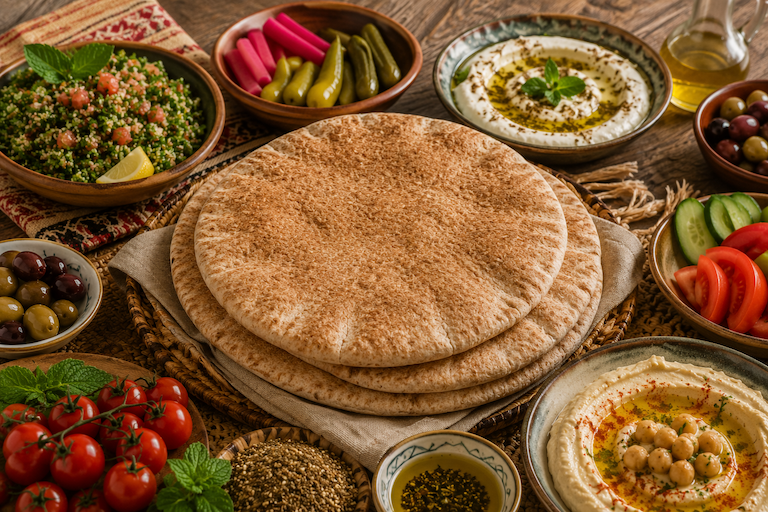 Lebanese Pita Bread Whole Wheat