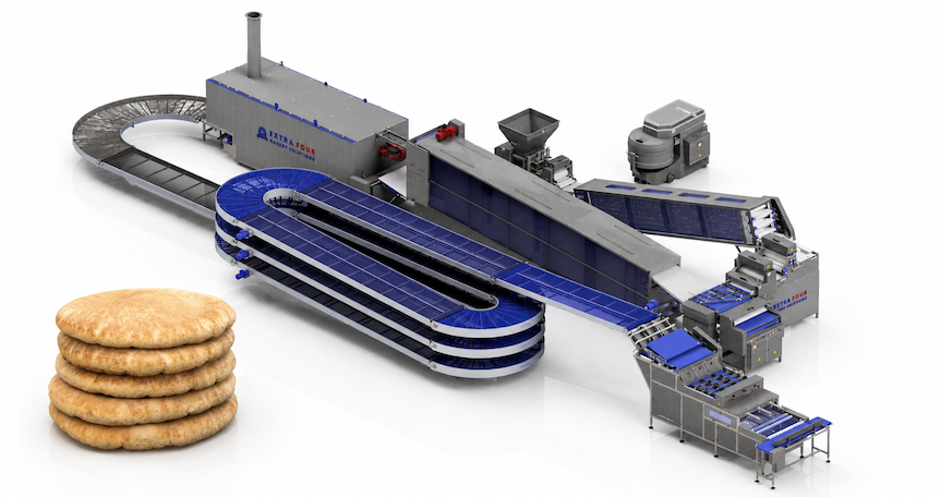 Industrial Pocket Pita & Greek Bread Production Line