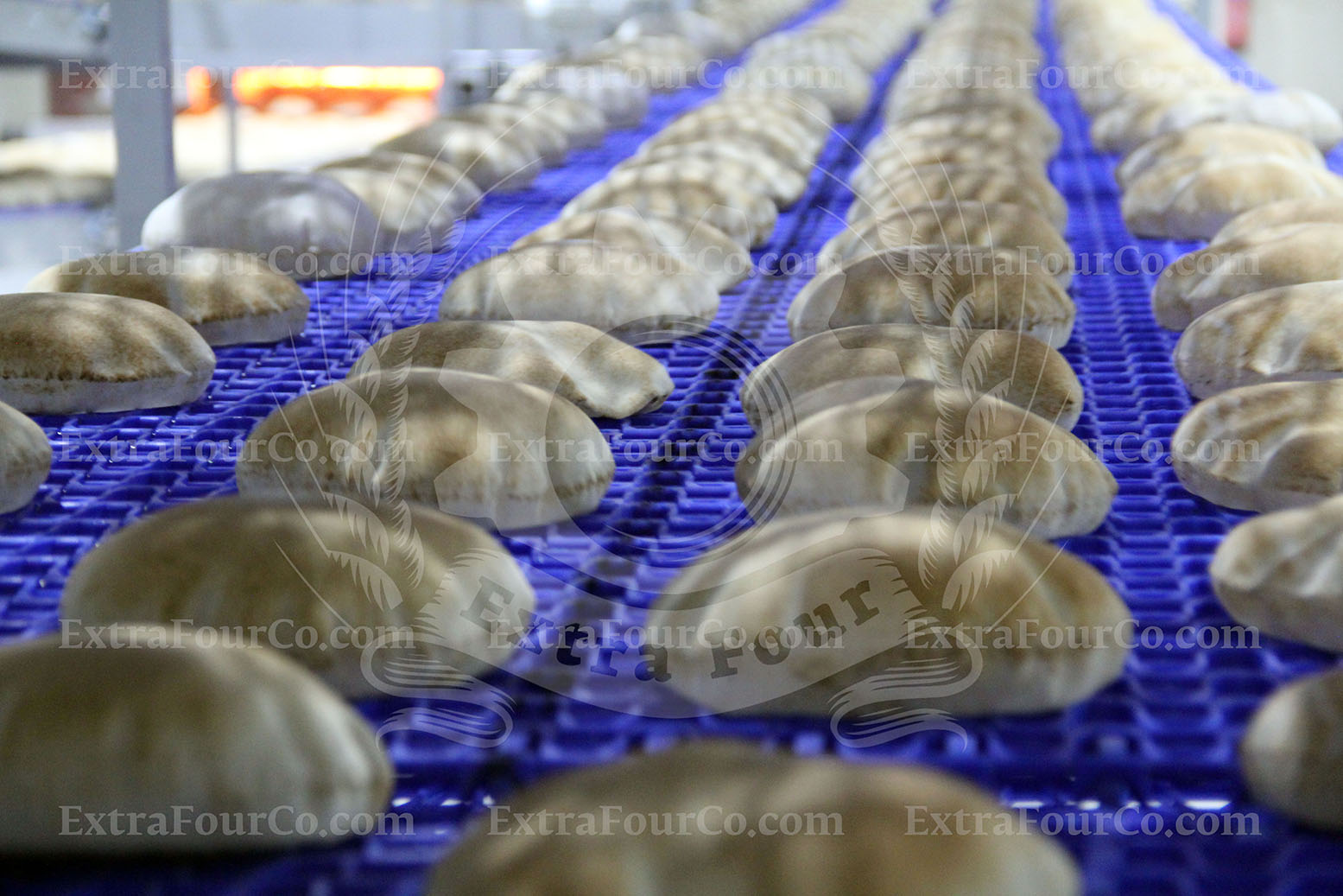 Pita and Lebanese bread production line