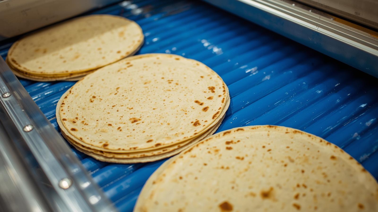 Tortilla and flatbread production line
