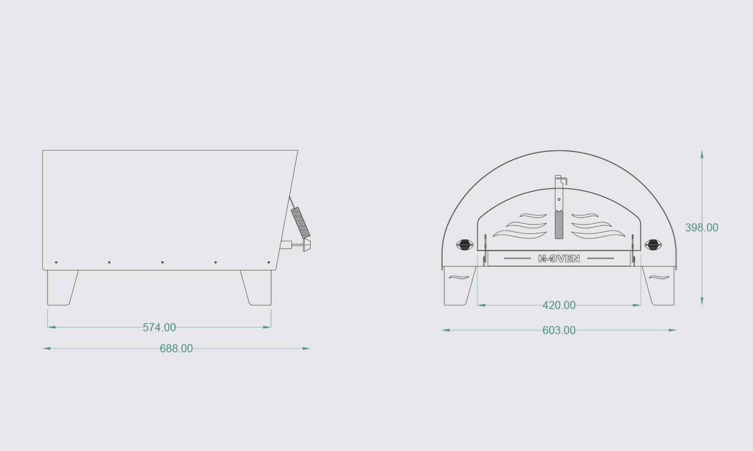 Flex Pizza Oven Dimensions