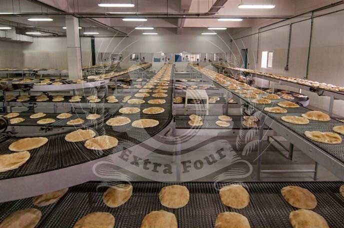 Cooling Conveyors bakery installation
