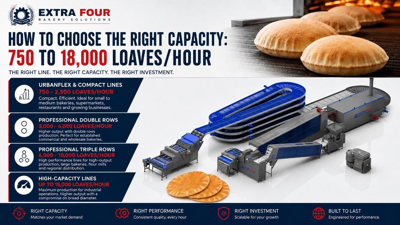 How to Choose the Right Pita Bread Production Line Capacity (750-18,000 Loaves/Hour)