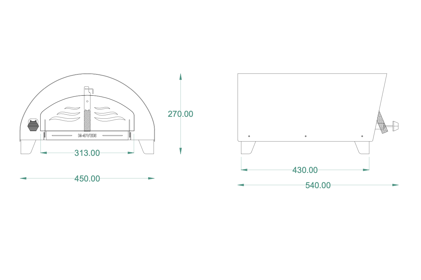 Primo Pizza Oven Dimensions